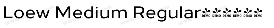 Loew Medium Regular字体转换